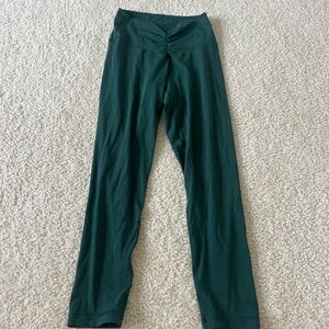 Aerie Green Leggings High-Rise Stretchy Fit